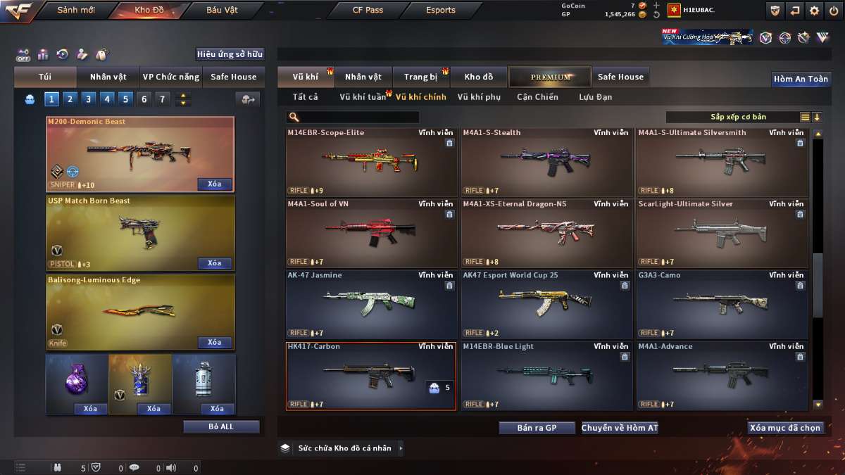 shop acc cf uy tin gia re
